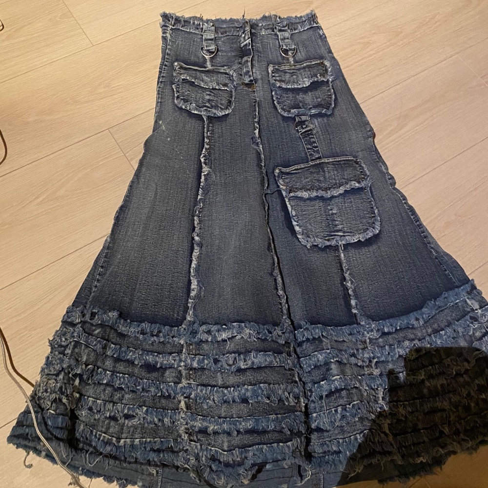 Long Denim skirt